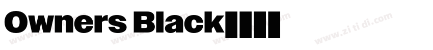 Owners Black字体转换